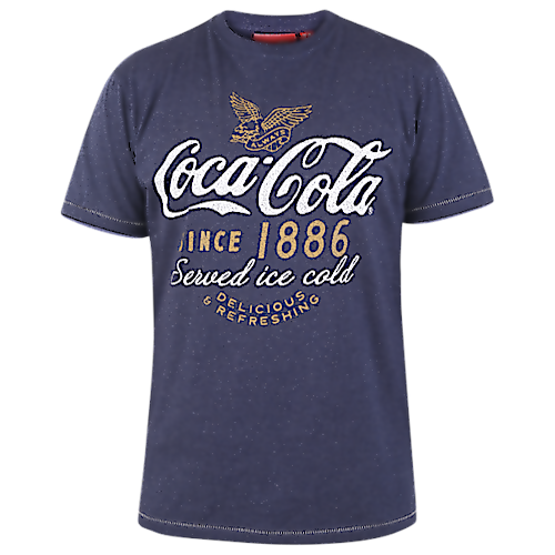 D555 Official Coca-Cola Print T-Shirt Blau